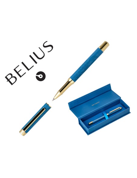 Roller belius wild west aluminio color azul marino dorado tinta color negro caja de diseno Roller belius wild west aluminio color azul marino dorado tinta color negro caja de diseno