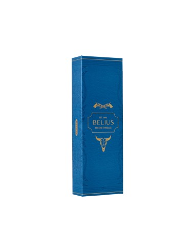 Roller belius wild west aluminio color azul marino dorado tinta color negro caja de diseno