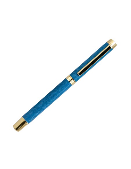 Roller belius wild west aluminio color azul marino dorado tinta color negro caja de diseno Roller belius wild west aluminio color azul marino dorado tinta color negro caja de diseno