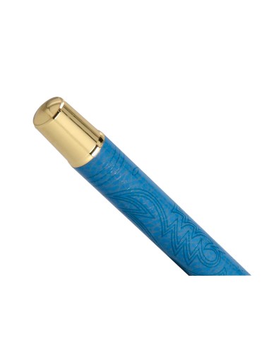 Roller belius wild west aluminio color azul marino dorado tinta color negro caja de diseno