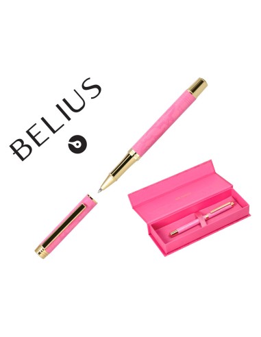 Roller belius wild west aluminio color rosa dorado tinta color negro caja de diseno