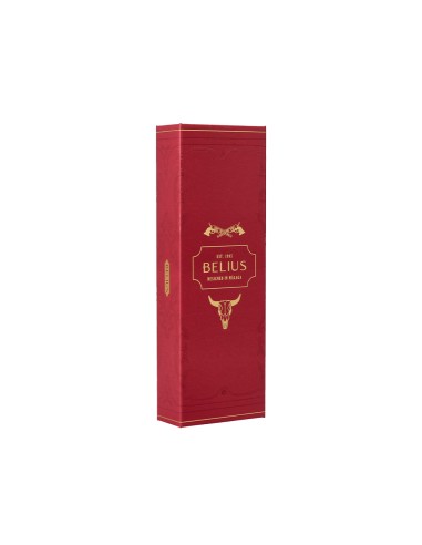 Roller belius wild west aluminio color granate dorado tinta color negro caja de diseno