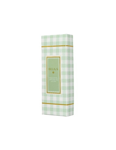 Boligrafo belius picnic aluminio color verde dorado tinta color azul caja de diseno