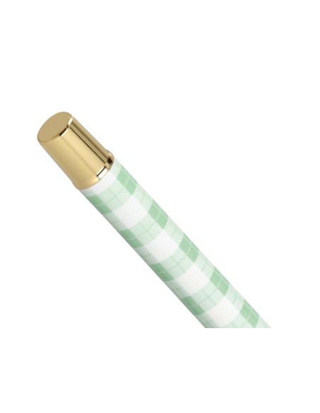 Boligrafo belius picnic aluminio color verde dorado tinta color azul caja de diseno Boligrafo belius picnic aluminio color verde dorado tinta color azul caja de diseno