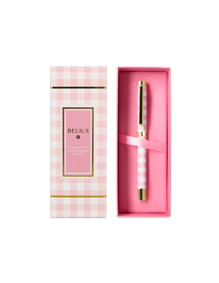 Boligrafo belius picnic aluminio color rosa dorado tinta color azul caja de diseno Boligrafo belius picnic aluminio color rosa dorado tinta color azul caja de diseno