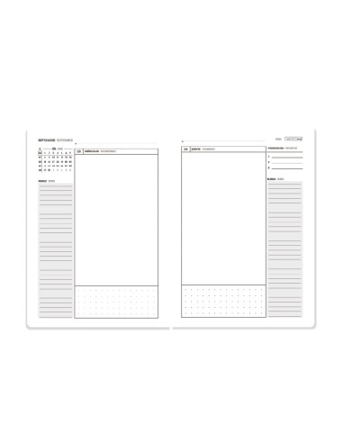 Agenda escolar antartik 25 26 espiral plans rosa fucsia dia pagina a5 bilingue papel fsc 80 gr