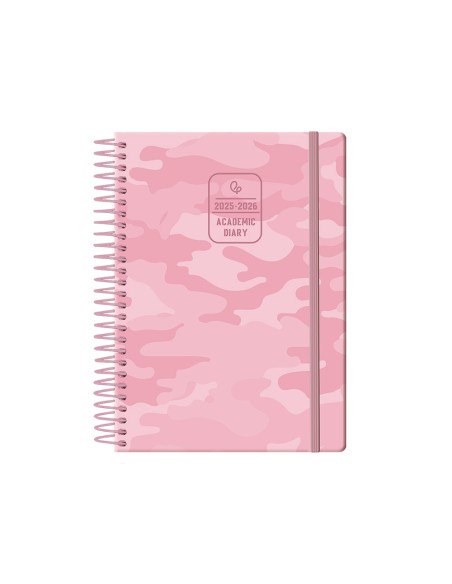 Agenda escolar liderpapel curso 25 26 teens patterns abstract pattern 6 semana vista din a6 bilingue papel