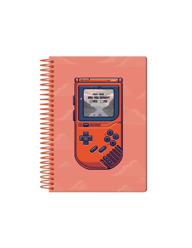 Agenda escolar liderpapel 25 26 espiral game on rojo dia pagina a5 bilingue papel fsc 80 gr