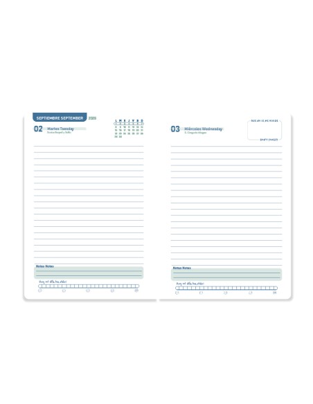 Agenda escolar liderpapel 25 26 espiral personalizable dia pagina a5 bilingue papel fsc 70 gr