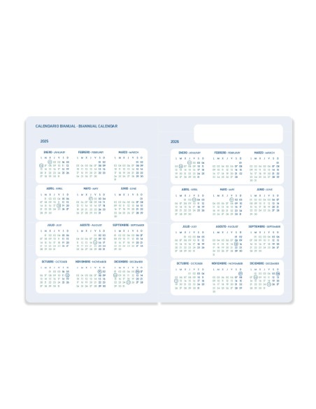 Agenda escolar liderpapel 25 26 espiral classic verde dia pagina a5 bilingue papel fsc 70 gr