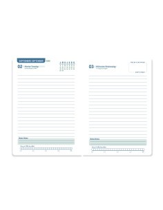Agenda escolar liderpapel 25 26 espiral classic morado dia pagina a5 bilingue papel fsc 70 gr