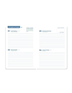 Agenda escolar liderpapel 25 26 espiral basic verde menta 2 dias pagina a5 bilingue papel fsc 70 gr