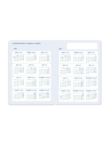 Agenda escolar liderpapel 25 26 espiral basic rojo semana vista a5 bilingue papelfsc 70 gr