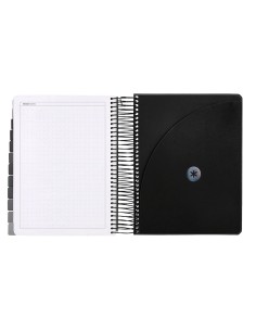 Agenda escolar antartik 25 26 espiral neon negro dia pagina a5 bilingue papel fsc 80 gr