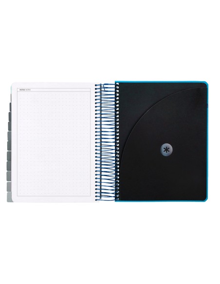 Agenda escolar antartik 25 26 espiral neon azul dia pagina a5 bilingue papel fsc 80 gr