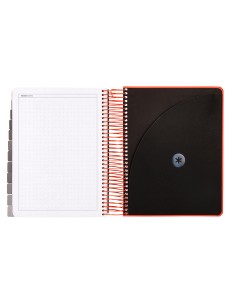 Agenda escolar antartik 25 26 espiral neon rosa dia pagina a5 bilingue papel fsc 80 gr