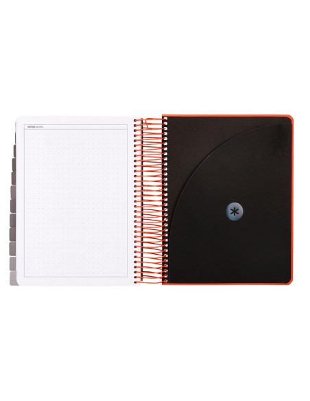 Agenda escolar antartik 25 26 espiral neon rosa dia pagina a5 bilingue papel fsc 80 gr