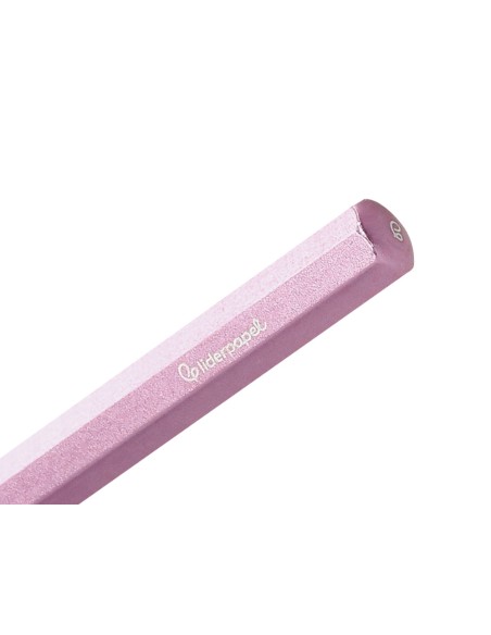 Lapiz de grafito infinito liderpapel aluminio hexagonal rosa ultra resistente 1 punta de recambio