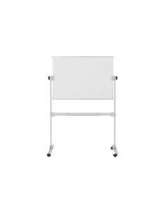 Pizarra blanca bi office ayda magnetica acero lacado volteable movil 1065x75 cm