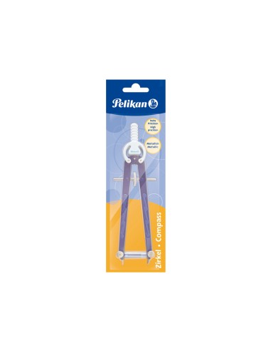 Compas pelikan micrometrico con rueda de precision en blister