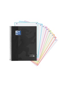 Cuaderno espiral oxford europeanbook 10 school classic tapa extradura din a4 150 hojas cuadro 5 mm