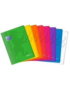Libreta escolar oxford easybook tapa plastico din a4 48 hojas horizontal colores surtidos