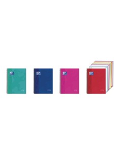 Cuaderno espiral oxford europeanbook 10 tapa extradura din a4 150 hojas horizontal colores vivos