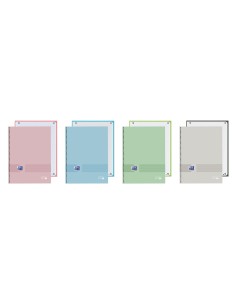 Cuaderno espiral oxford europeanbook 1 you tapa extradura din a4 80 hojas cuadro 5 mm color pastel