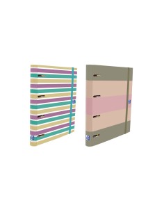 Carpeta 4 anillas oxford europeanbinder tapa extradura din a4 recambio 120 hojas horizontal