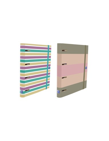 Carpeta 4 anillas oxford europeanbinder tapa extradura din a4 recambio 120 hojas horizontal