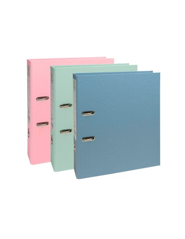 Archivador de palanca exacompta autentik carton reciclado din a4 lomo 80 mm colores surtidos