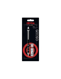 Set portaminas rotring tikky 05 mm color negro 12 minas hb