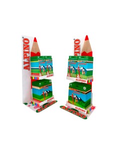 Contenido expositor estrella alpino