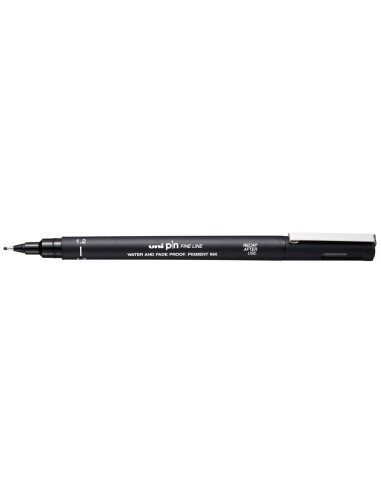 Rotulador uniball pin calibrado micrometrico 12 mm color negro