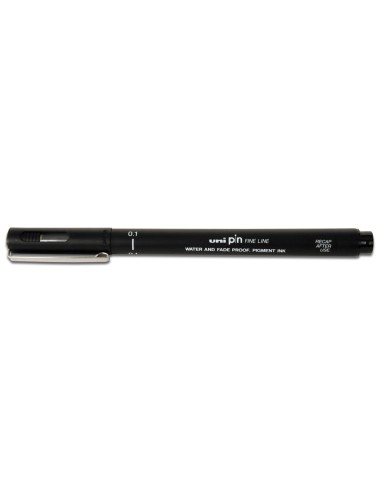 Rotulador uniball pin calibrado micrometrico 01 mm color negro
