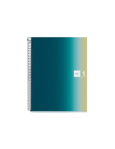 Cuaderno espiral miquelrius din a4 80 hojas 90 gr cuadro 5 mm tapa forrada aurora iceland