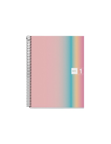 Cuaderno espiral miquelrius din a4 80 hojas 90 gr cuadro 5 mm tapa forrada aurora west