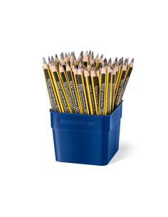 Lapices de grafito staedtler 119 triangular jumbo mina 2 mm hb bote de 72 unidades