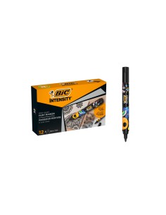 Rotulador bic intensity paint marker color negro