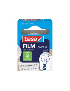 Cinta adhesiva tesa papel transparente 10 mt x 19 mm