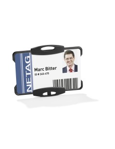 Identificador durable poliestireno rigido para 1 tarjeta vertical horizontal 54x87 mm