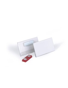 Identificador con iman durable horizontal pvc 40x75 mm