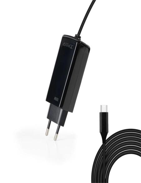 Tooq Cargador portátil GAN USB-C PD 100W Cúbico