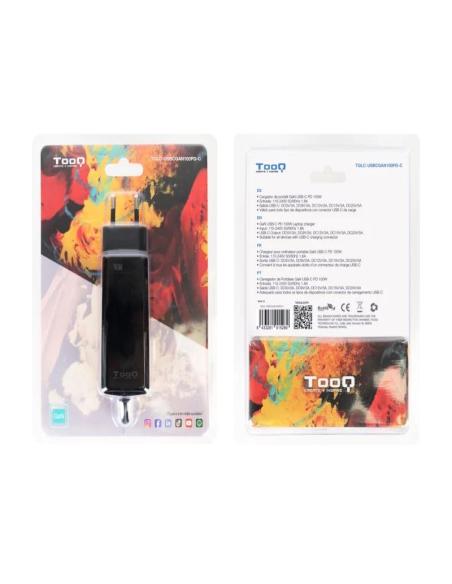 Tooq Cargador portátil GAN USB-C PD 100W Cúbico