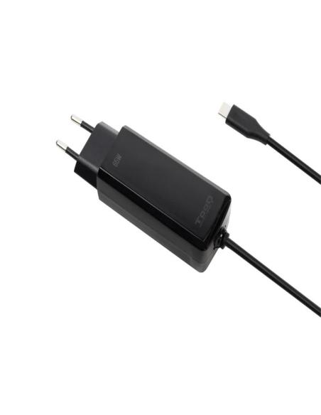 Tooq Cargador portátil GAN USB-C PD 65W Cúbico