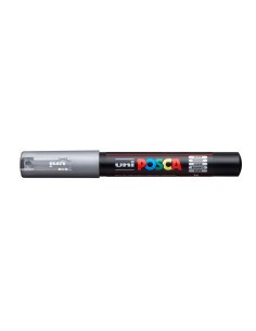Rotulador uni posca 07 mm pc 1m plata