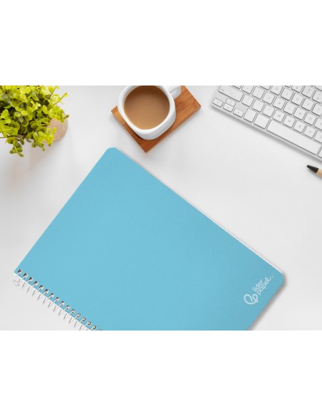 Cuaderno espiral liderpapel din a4 witty tapa dura 80h 90gr rayado montessori 35mm colores surtidos