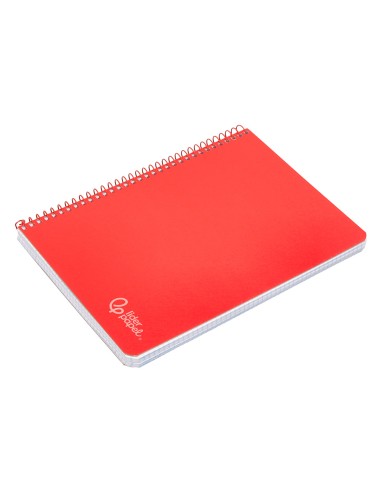 Cuaderno espiral liderpapel din a4 witty tapa dura 80h 90gr pauta 35mm con margen color rojo