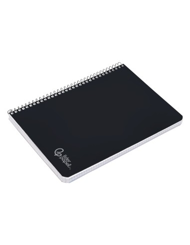 Cuaderno espiral liderpapel din a4 witty tapa dura 80h 90gr pauta 25mm con margen color negro