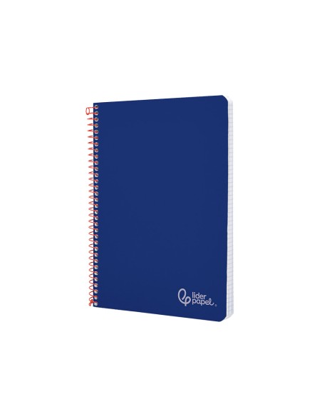 Cuaderno espiral liderpapel din a4 witty tapa dura 80h 90gr pauta 25mm con margen color azul oscuro